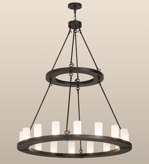 2nd Ave Lighting Loxley48" Wide 16 Light Chandelier in Oil Rubbed Bronze Finish