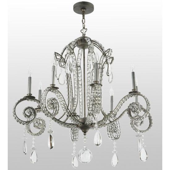 2nd Ave Lighting Lucerne 40" Wide 8 LT Chandelier in Iron Ore Finish
