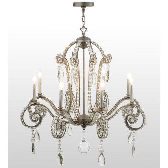 2nd Ave Lighting Lucerne 40" Wide 8 LT Chandelier in Iron Ore Finish
