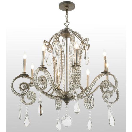 2nd Ave Lighting Lucerne 40" Wide 8 LT Chandelier in Iron Ore Finish