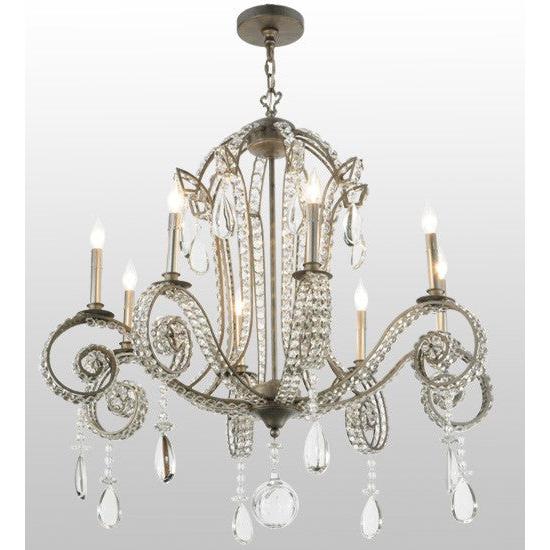 2nd Ave Lighting Lucerne 40" Wide 8 LT Chandelier in Iron Ore Finish