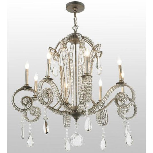 2nd Ave Lighting Lucerne 40" Wide 8 LT Chandelier in Iron Ore Finish