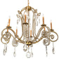 2nd Ave Lighting Lucerne 40" Wide 8 Light Chandelier With Transparent Gold Finish