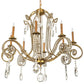 2nd Ave Lighting Lucerne 40" Wide 8 Light Chandelier With Transparent Gold Finish