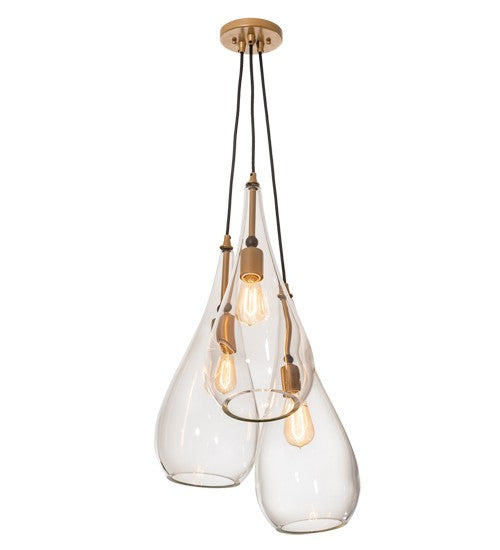 2nd Ave Lighting Madari 18" Wide Pendant in Metallic Champaign Finish