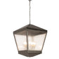 2nd Ave Lighting Madeline 30" Square Pendant in Pewter Finish