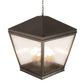 2nd Ave Lighting Madeline 30" Square Pendant in Pewter Finish