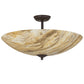 2nd Ave Lighting Madison 24" Semi-Flushmount With Cafe Noir Finish