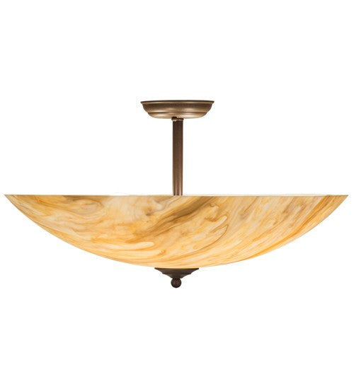 2nd Ave Lighting Madison 24" Semi-Flushmount With Cafe Noir Finish