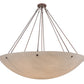 2nd Ave Lighting Madison 69" Semi-Flushmount Lighting In Rusty Nail Finish