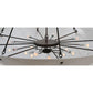 2nd Ave Lighting Madison 69" Whitestone Idalight Bowl Shaped Shade Rusty Nail Semi Flush Mount Lighting