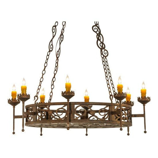 2nd Ave Lighting Majella 48" Wide 8 LT Chandelier in Gilded Tobacco Finish