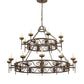 2nd Ave Lighting Majella 66" Wide Two Tier 20 Light Chandelier With Classic Rust Finish