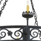 2nd Ave Lighting Majella 84" Wide 28 LT Two Tier Chandelier in Antique Iron Gate Finish