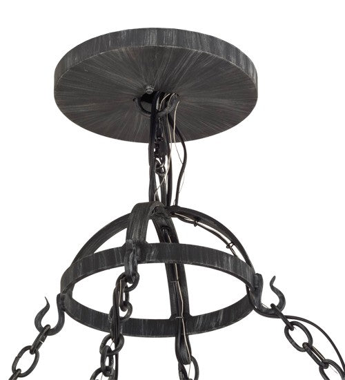 2nd Ave Lighting Majella 84" Wide 28 LT Two Tier Chandelier in Antique Iron Gate Finish