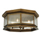 2nd Ave Lighting Manchester 30" Wide Flushmount in Brass Finish
