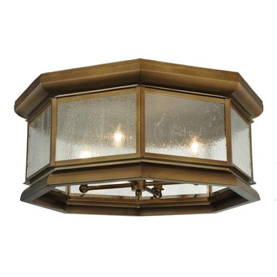 2nd Ave Lighting Manchester 30" Wide Flushmount in Brass Finish