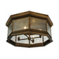2nd Ave Lighting Manchester 30" Wide Flushmount in Brass Finish