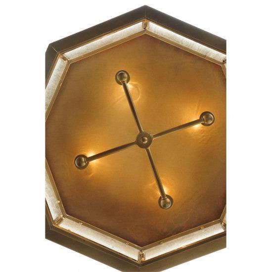 2nd Ave Lighting Manchester 30" Wide Flushmount in Brass Finish
