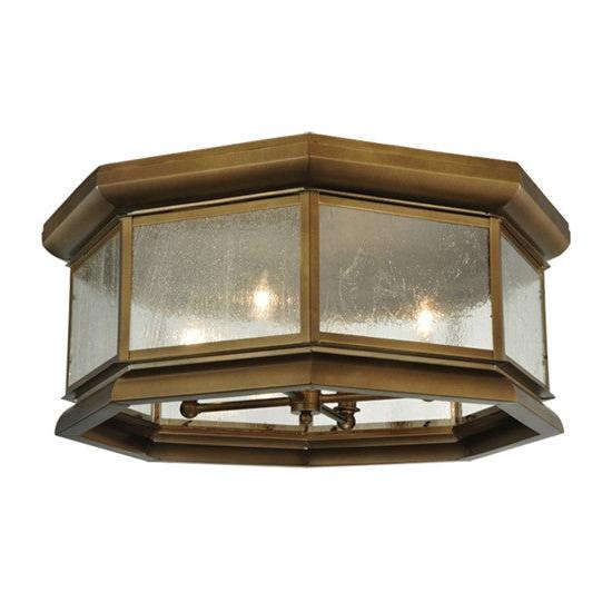 2nd Ave Lighting Manchester 30" Wide Flushmount in Brass Finish