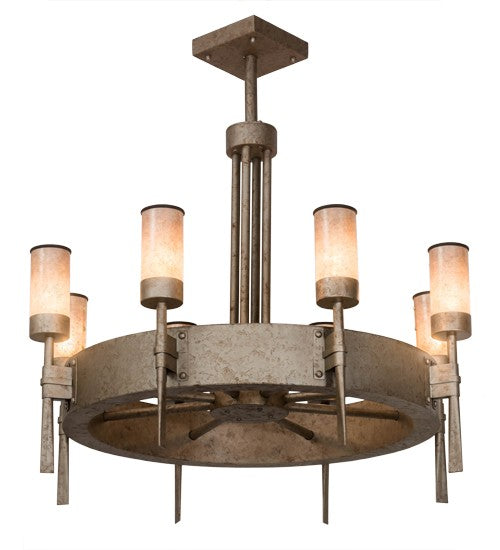 2nd Ave Lighting Mansfield 36" Wide 8 LT Chandelier in Ombre Lavato Finish