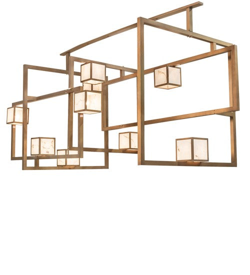 2nd Ave Lighting Marblesque 144" Long Pendant in Brushed Brass Finish
