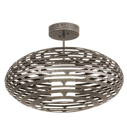 2nd Ave Lighting Margo Acura 30" Pendant in Silver Leaf On Copper Vein Finish