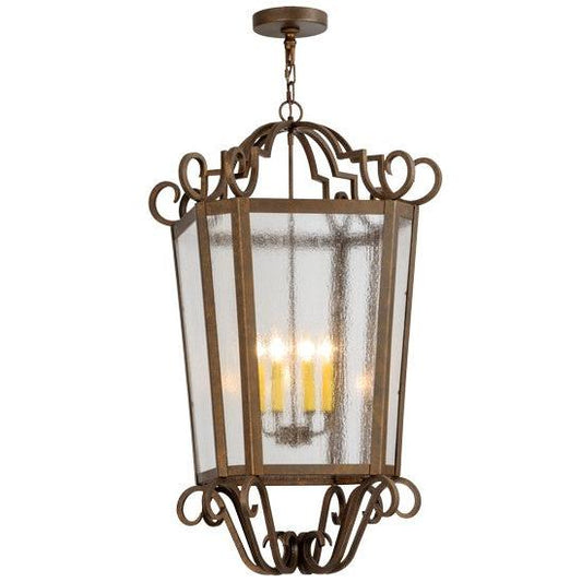 2nd Ave Lighting Marin 22" Square Pendant in Gilded Tobacco Finish