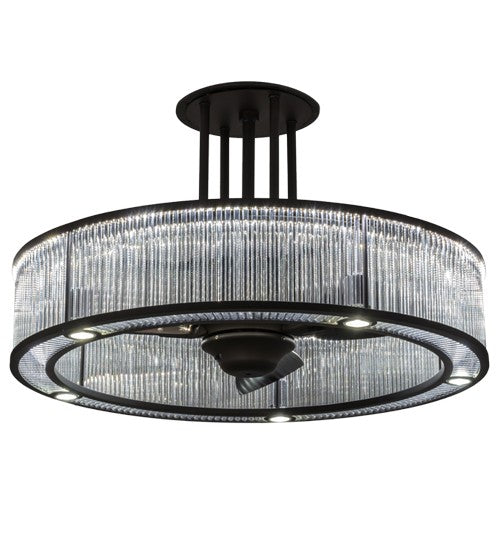 2nd Ave Lighting Marquee 36" Wide Gural Chandel-Air in Oil Rubbed Bronze Finish