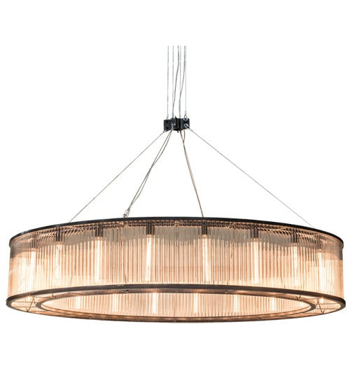 2nd Ave Lighting Marquee 85" Wide Pendant With Cosmic Silver Vein Finish