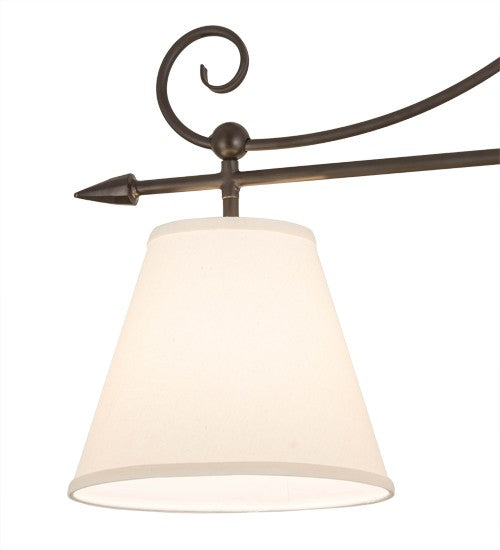 2nd Ave Lighting Marselle 42" Textrene 3 LT Island Pendant in Oil Rubbed Bronze Finish