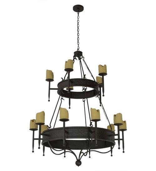2nd Ave Lighting Marta 51" Wide 2 Tier Chandelier in Oil Rubbed Bronze Finish