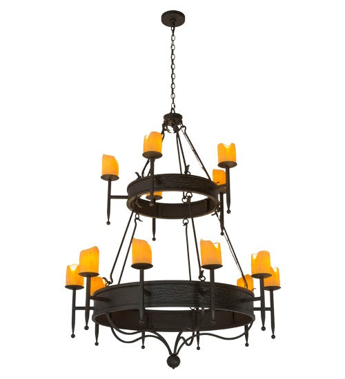 2nd Ave Lighting Marta 51" Wide 2 Tier Chandelier in Oil Rubbed Bronze Finish