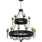 2nd Ave Lighting Marta 60" Wide Two Tier 18 Light Chandelier in Smoke Finish