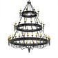 2nd Ave Lighting Marta 96" Wide 56 Light Three Tier Chandelier in Smoke Finish