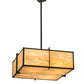 2nd Ave Lighting Martis 30" Square Inverted Pendant in Textured Black Finish