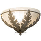 2nd Ave Lighting Mashae 12" Wall Sconce in Antique Silver Finish