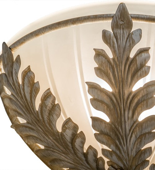 2nd Ave Lighting Mashae 12" Wall Sconce in Antique Silver Finish