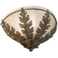 2nd Ave Lighting Mashae 12" Wall Sconce in Antique Silver Finish
