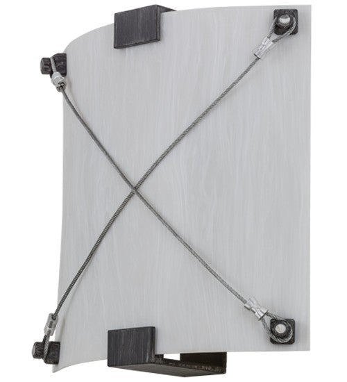 2nd Ave Lighting Maxton 12" Wide Wall Sconce in Antique Iron Gate Finish