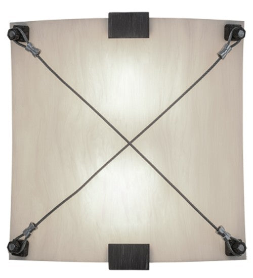 2nd Ave Lighting Maxton 12" Wide Wall Sconce in Antique Iron Gate Finish