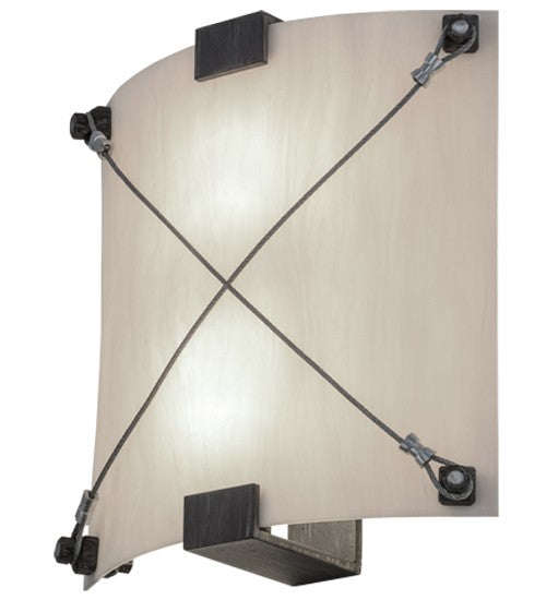 2nd Ave Lighting Maxton 12" Wide Wall Sconce in Antique Iron Gate Finish