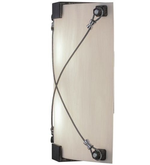 2nd Ave Lighting Maxton 12" Wide Wall Sconce in Antique Iron Gate Finish