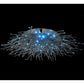 2nd Ave Lighting Medusa 127" Wide 120 LT LED Flushmount in Brushed Aluminum Finish
