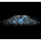 2nd Ave Lighting Medusa 127" Wide 120 LT LED Flushmount in Brushed Aluminum Finish