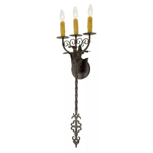 2nd Ave Lighting Merano 11" 3-Light E12 Base Copper Rust Wall Sconce