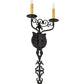 2nd Ave Lighting Merano 11" Wide 2 Light Wall Sconce in Antique Iron Gate Finish