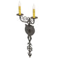 2nd Ave Lighting Merano 11" Wide 2 Light Wall Sconce in Bronze Metallic Finish