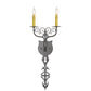 2nd Ave Lighting Merano 11" Wide 2 Light Wall Sconce in Bronze Metallic Finish