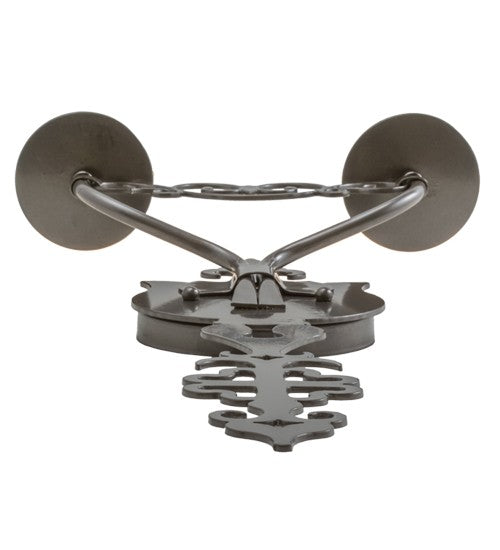 2nd Ave Lighting Merano 11" Wide 2 Light Wall Sconce in Bronze Metallic Finish